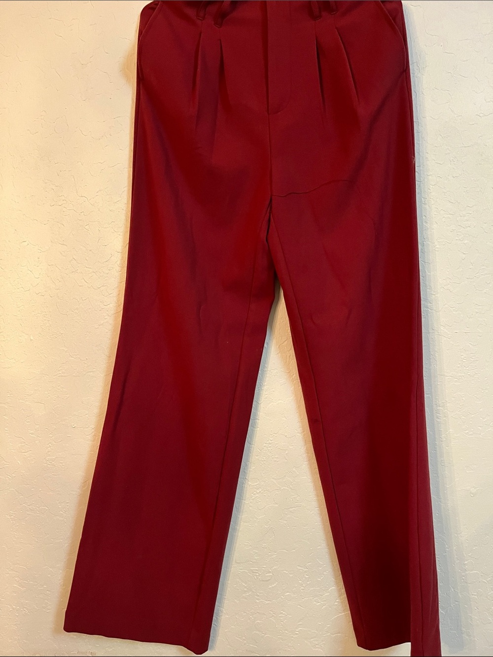 SO Wide Leg Pants in Deep Burgundy